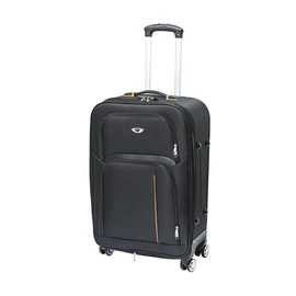 TraveLux light közepes bőrönd puha 68x45x25 cm fekete