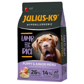 JULIUS K-9 12kg Puppy&Junior Hypoallergenic (bárány,rizs) száraztáp - Ételallergiás kölyök kutyák részére