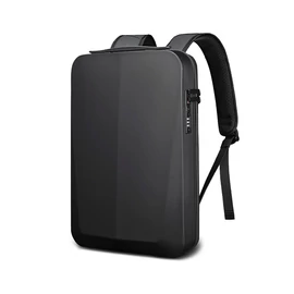 Axen merevített Usb-s laptop hátizsák fekete