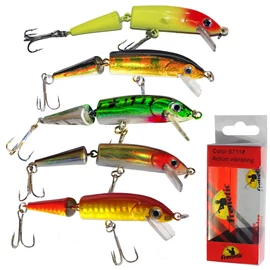 Frenetic Wobbler “Jointer” Hossz: 9 cm Szin: piros/arany csíkos Merülési mélység: 1-1,5m Tömeg: 8 g