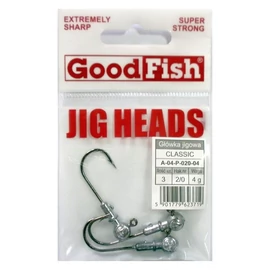 Good Fish Jig Head Méret: 6/0 Tömeg: 24g Csomagolás: 3db /csomag Szin: Ezüst