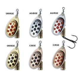 MEPPS AGLIA Decorée  Méret: 1 Szin: Bronz alapon/Piros pöttyös Tömeg: 3,5 g Csomagolás: 3db /csomag