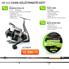 NEVIS Csuka-Süllő Pergető szett 1901-270+ 2247-130+ 3235-016