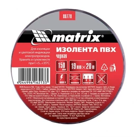 MTX 19mmx10m szigetelőszalag fekete
