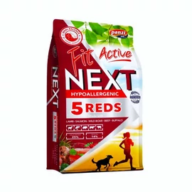 Panzi FitActive Next Hypoallergenic Five Reds Adult (vaddisznó,bárány,marha,bivaly,lazac) száraztáp - Ételallergiás, felnőtt kutyák részére (3kg)