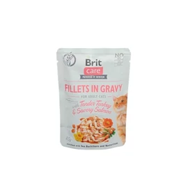 Brit Care Cat Fillets in Gravy - Turkey & Salmon 85 g