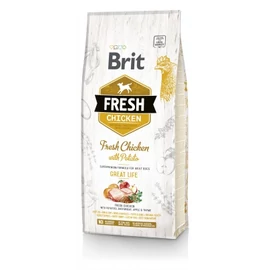 Brit Fresh Adult Great Life - Csirke és burgonya 12 kg