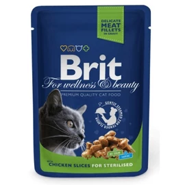 Brit Premium Cat Chicken Slices for Sterilised alutasakos 100 g
