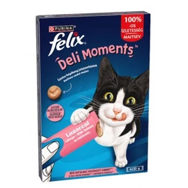 Felix Deli Moments jutalomfalat macskáknak - lazacos 4 x 10 g