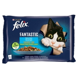 Felix Fantastic Halas Válogatás lazaccal, pisztránggal és zöldségekkel 4 x 85 g