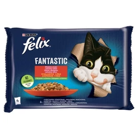 Felix Fantastic Házias Válogatás csirkével, marhával és zöldségekkel 4 x 85 g