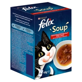 Felix Soup Házias Válogatás marhával, csirkével, báránnyal 6 x 48 g