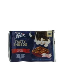 Felix Tasty Shreds házias válogatás szószban 4 x 80 g