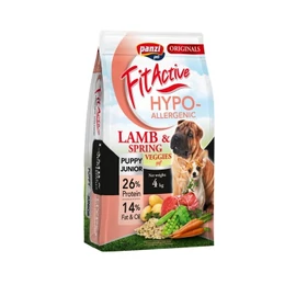 FitActive Originals hipoallergén kölyök bárány és zöldség ízesítéssel  4 kg