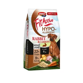 FitActive Originals hipoallergén táp felnőtt kutyák számára nyúl és répa ízesítéssel 4 kg