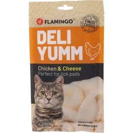 Flamingo Deli Yumm Snack - csirkés-sajtos püré macskáknak 5 x 14 g
