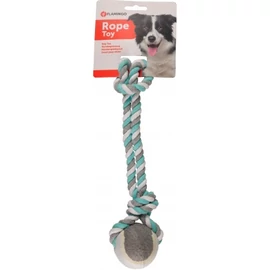 Flamingo Jim Pull Rope - kötél teniszlabdával, menta 6x40 cm