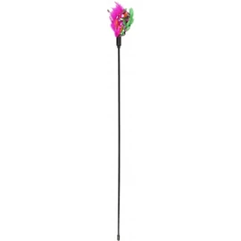 Flamingo színes tollas pálca macskajáték 59 cm