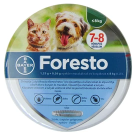 FORESTO NYAKÖRV MACSKA-KUTYA <8 KG 1X 38 cm