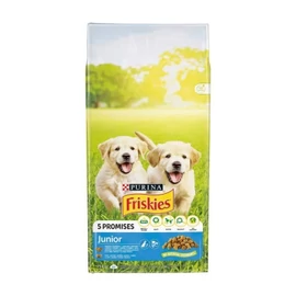 Friskies Junior száraz kutyaeledel - csirke, zöldségek és tej 15 kg