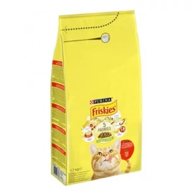 Friskies száraz macskaeledel marhával, csirkével és zöldségekkel 1.7 kg
