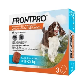 FRONTPRO RÁGÓTABLETTA KUTYA M/10-25KG/ 3 tabletta