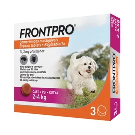 FRONTPRO RÁGÓTABLETTA KUTYA XS /2-4KG/ 3 tabletta