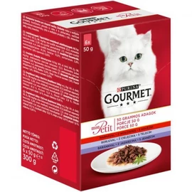 Gourmet Mon Petit nedves macskaeledel - húsos 6 x 50 g