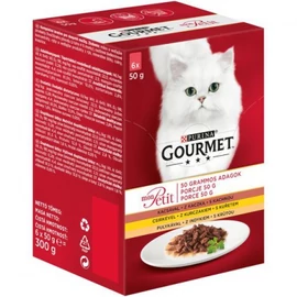 Gourmet Mon Petit nedves macskaeledel - szárnyas 6 x 50 g