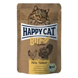 HAPPY CAT POUCH HÚS BIO CSIRKE-PULYKA ÁLLATELEDEL MACSKÁK SZÁMÁRA 12X85 G 85 g