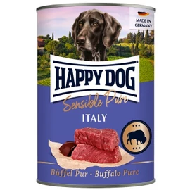 Happy Dog pur konzerv bivaly ízesítésű nedves állateledel felnőtt kutyák számára 6x400 g 1 kg