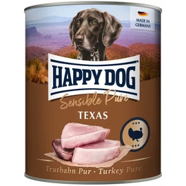 Happy Dog pur konzerv pulyka ízesítésű nedves állateledel felnőtt kutyák számára 6X800 g 400 g