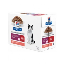 Hill's Prescription Diet i/d Digestive Care macskatáp, lazac - alutasakos 12 x 85 g