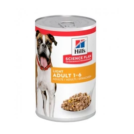 Hill's Science Plan Adult Light Original kutyatáp - konzerv 370 g
