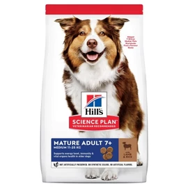 Hill's Science Plan Mature Adult 7+ Medium száraz kutyatáp, bárány és rizs 14 kg
