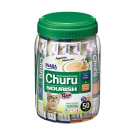 Inaba Vet Churu jutalomfalatok macskák részére tonhallal, csirkével, krémes textúrával 25P 50 x 14 g