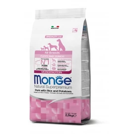 Monge All Breeds Puppy & Junior Sertés, Rizs és Burgonya 2,5 Kg 12 kg