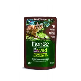 Monge BWild Grain Free nedvestáp nagytestű macskáknak - bölény zöldségekkel 85 g