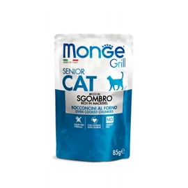 Monge Grill Cat Senior Makrélás Falatok Aszpikban 85 g