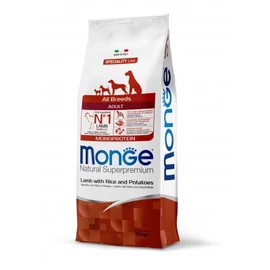 Monge Speciality Line All Breeds Adult Monoprotein száraz kutyatáp - bárány, rizs és burgonya 12 kg