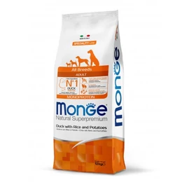 Monge Speciality Line All Breeds Adult Monoprotein száraz kutyatáp - kacsa, rizs és burgonya 12 kg