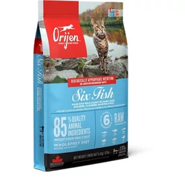 Orijen Six Fish - szárazeledel macskáknak 1.8 kg