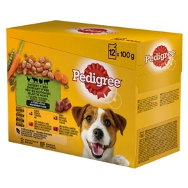 Pedigree alutasakos eledel marhával, csirkével, báránnyal, baromfival 12 x 100 g