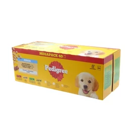 Pedigree Junior alutasakos eledel - vegyes válogatás rizzsel 40 x 100 g