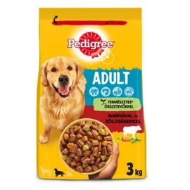 Pedigree száraz eledel kutyák részére marha-zöldség ízesítéssel 3 kg 50 g