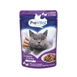 PreVital alutasakos eledel nyúllal és pulykával zselében 24 x 100 g