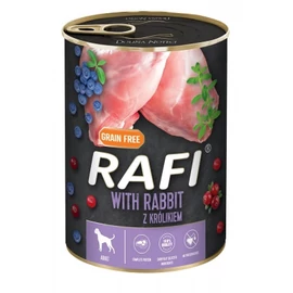 Rafi konzerv kutyáknak nyúlhússal és áfonyával 400 g