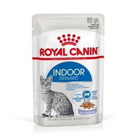 Royal Canin Indoor Sterilised Jelly - lakásban tartott felnőtt macska zselés nedves táp 12 x 85 g