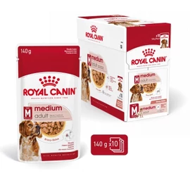 Royal Canin Medium Adult - szószos nedves táp, közepes testű felnőtt kutya részére 10 x 140 g