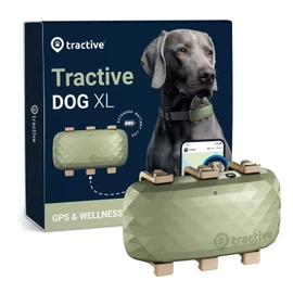 Tractive Dog XL - kutya GPS nyomkövető és aktivitásmérő Zöld g